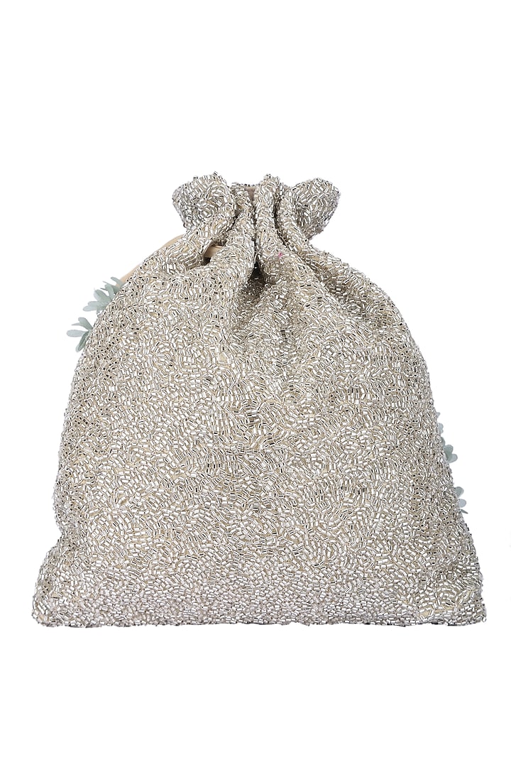 Gold & Silver Embellished Potli by 5 Elements at Pernia's Pop Up Shop