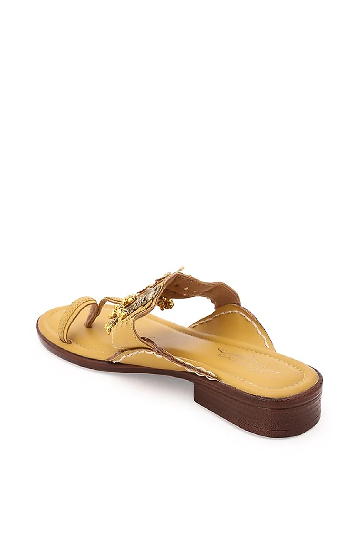 Mustard Handcrafted Kolhapuris by 5 Elements at Pernia's Pop Up Shop