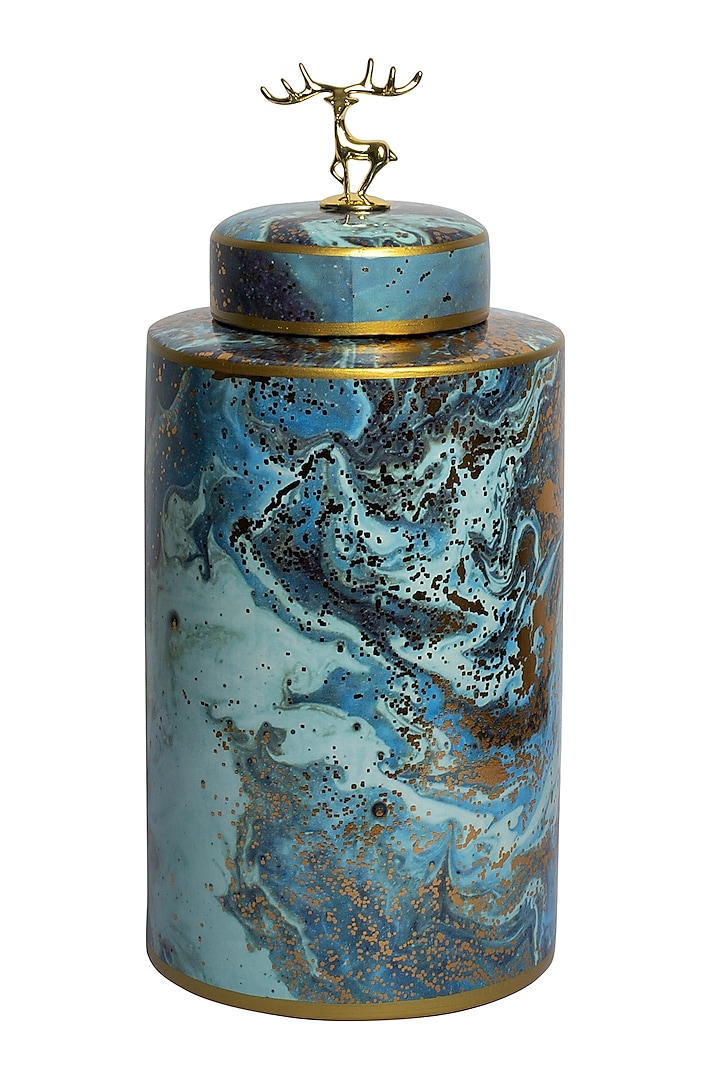Shaded Blue Handcrafted Jar by H2H