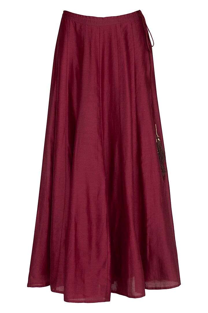 Red Embroidered Wedding Anarkali Set by 5X by Ajit Kumar at Pernia's Pop Up Shop