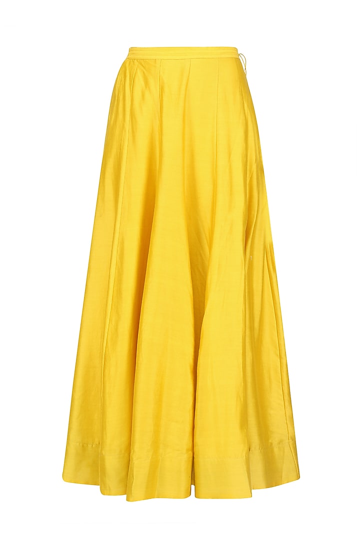 Mustard and beige anarkali and jacket set available only at Pernia's Pop Up Shop.