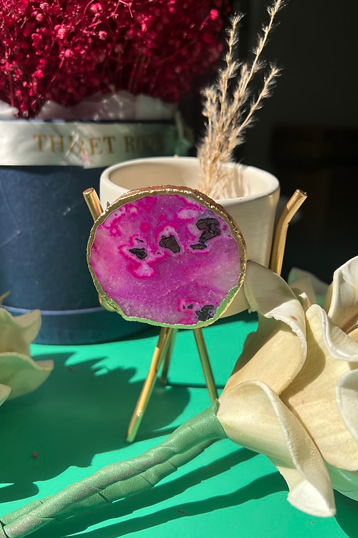 Pink Agate Planter by Gemtherapy at Pernia's Pop Up Shop