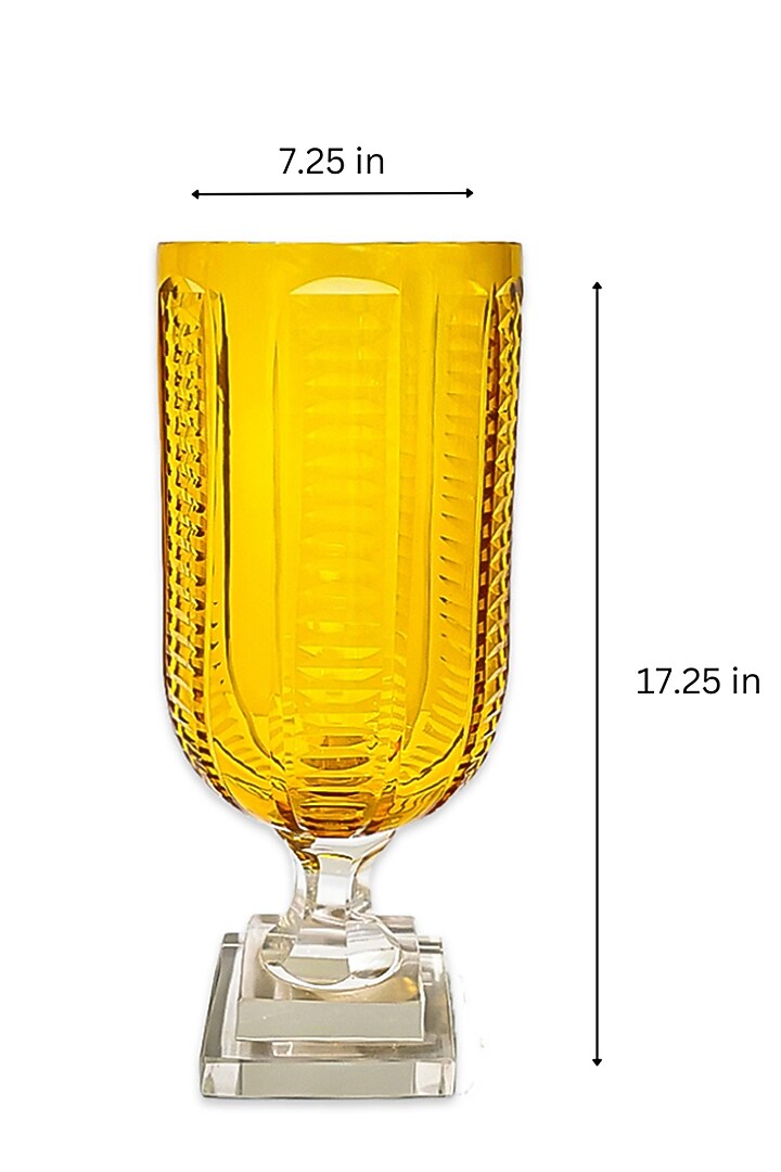 Gold Snow Glass Vase by IZZHAAR at Pernia's Pop Up Shop
