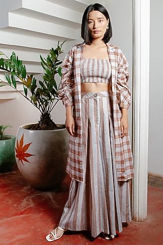 White Cotton Co-Ord Set by House Of Fett