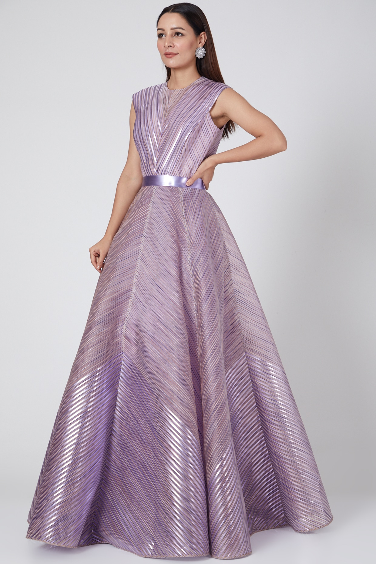 lilac gown