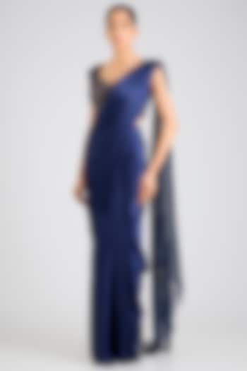 Cosmos Jersey Reception Saree Set by Amit Aggarwal at Pernia's Pop Up Shop