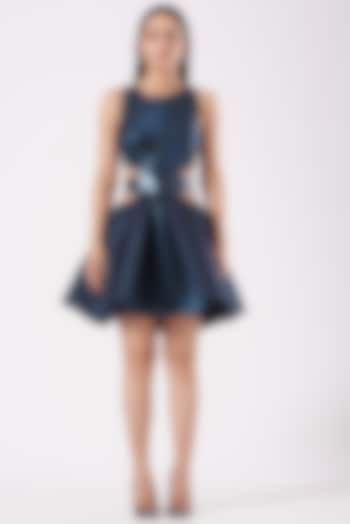 knee length dresses for ladies Pale Blue Figure Skating Dress Adult Large main image 1