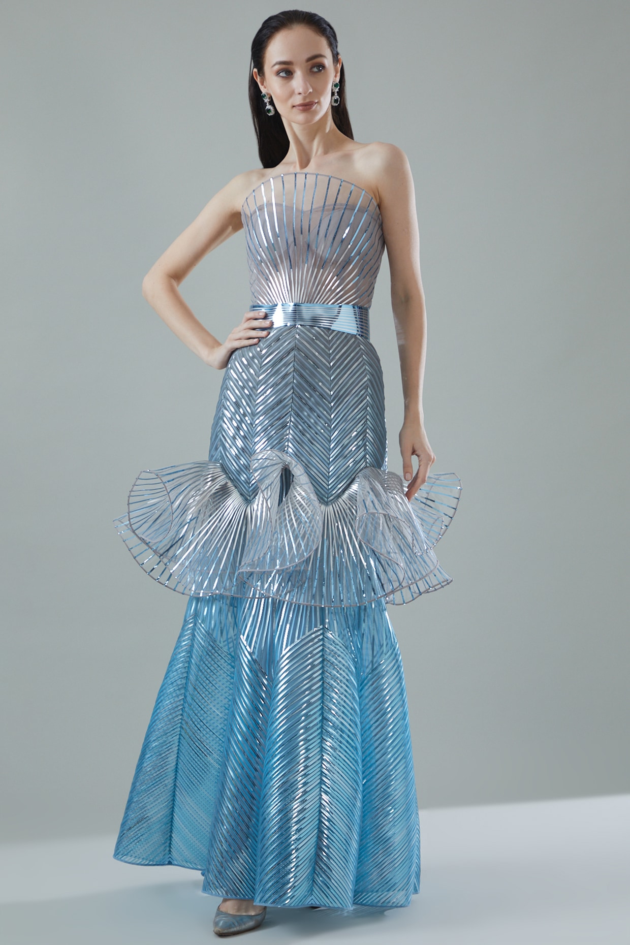 Ice blue tulle best sale