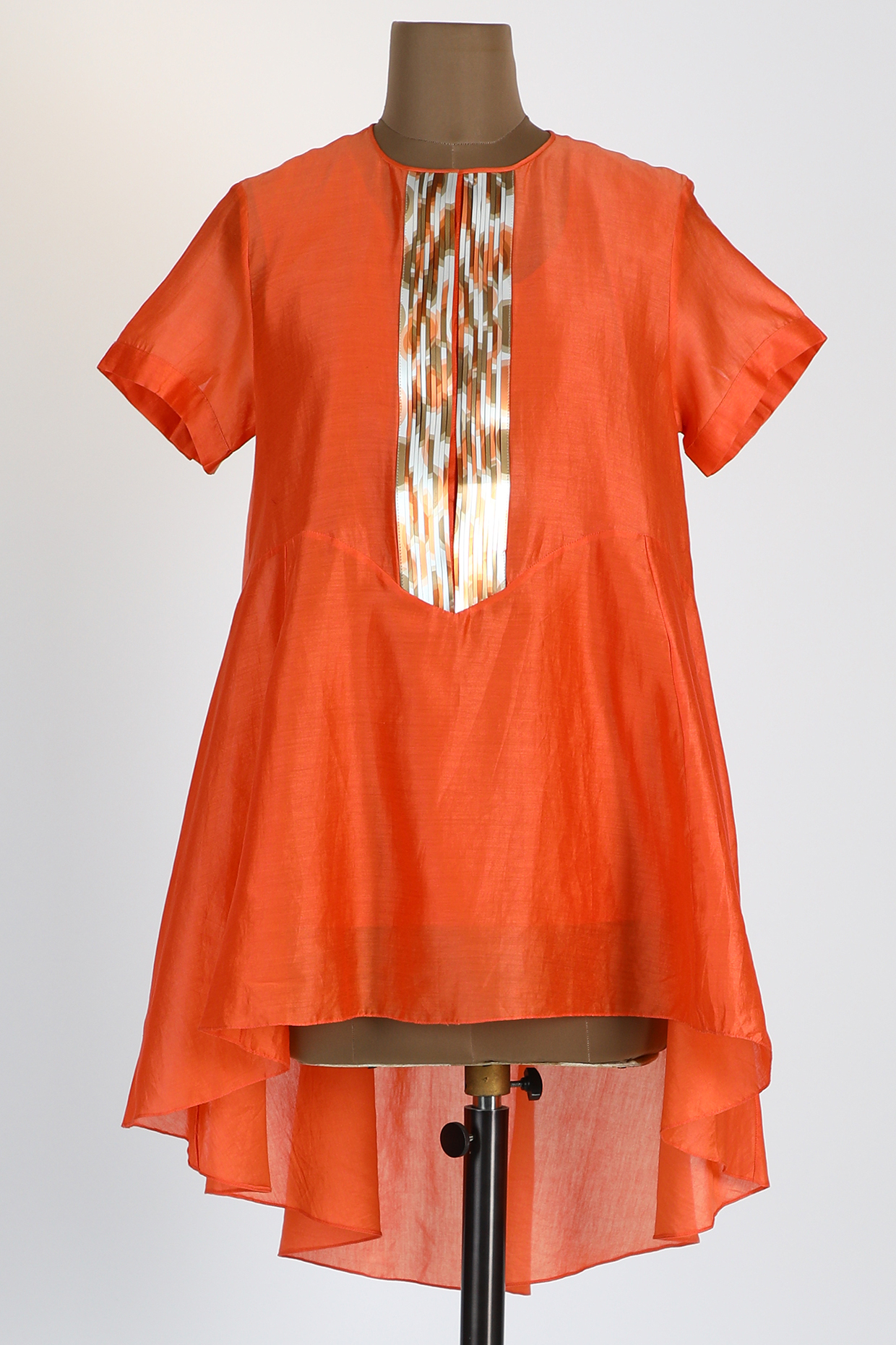Orange Embellished Top With Inner by Amit Aggarwal at Pernia's Pop Up Shop