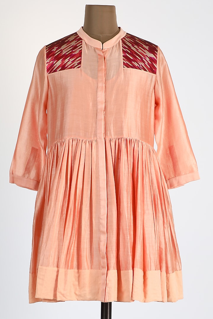 Pink Embellished Peplum Top by Amit Aggarwal at Pernia's Pop Up Shop