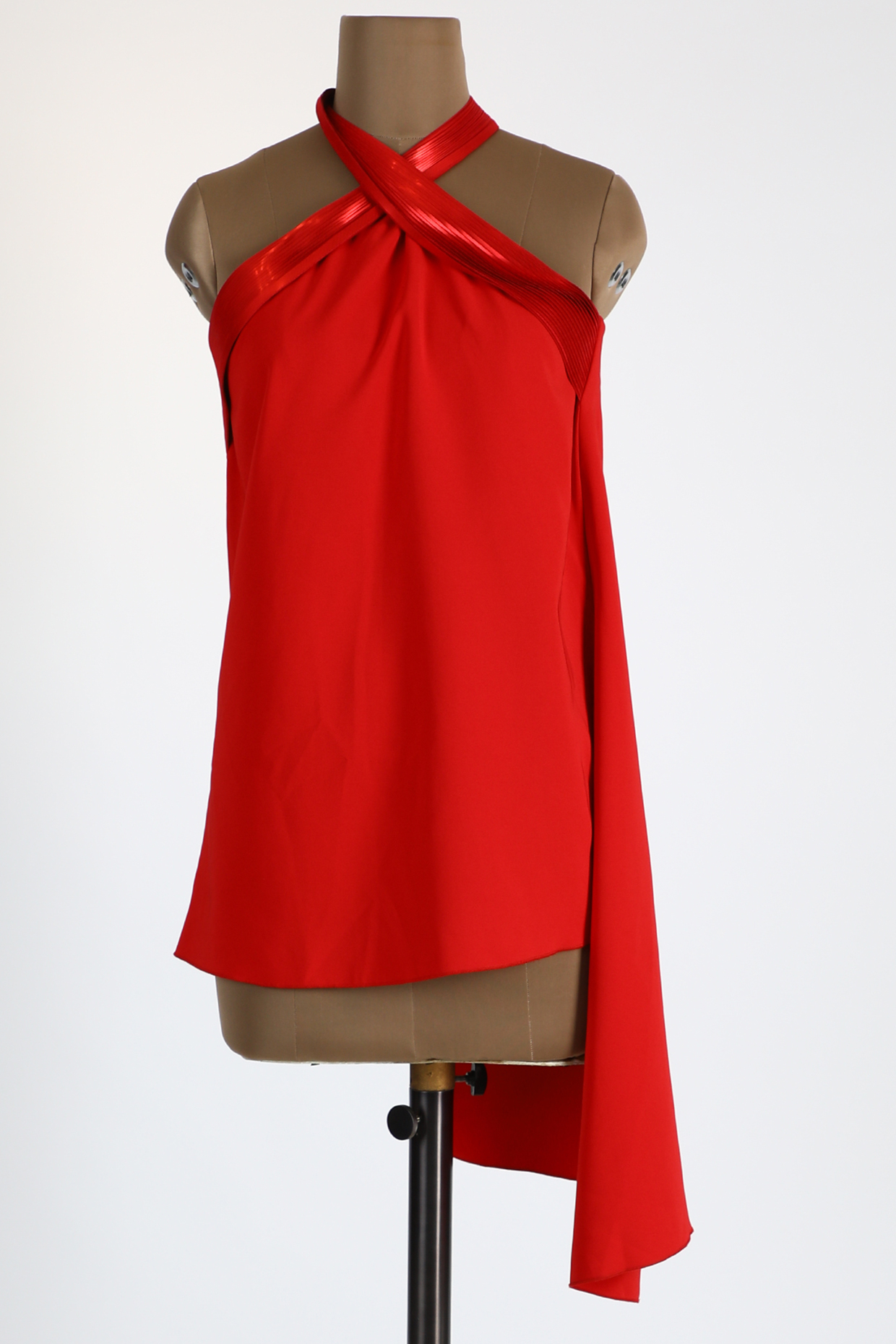 Red Halter Neck Top by Amit Aggarwal at Pernia's Pop Up Shop