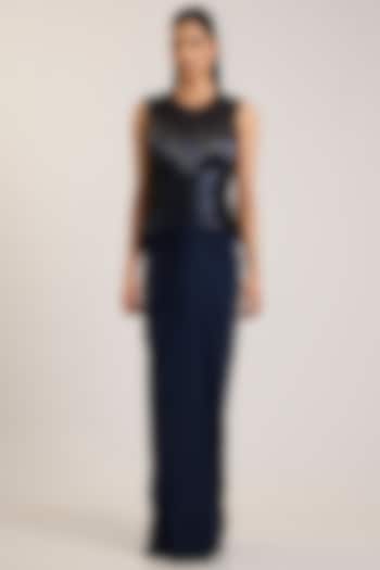 Cosmos Blue Tulle Wedding Gown by Amit Aggarwal at Pernia's Pop Up Shop
