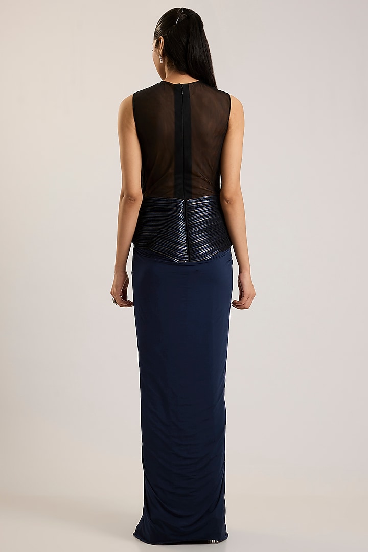 Cosmos Blue Tulle Wedding Gown by Amit Aggarwal at Pernia's Pop Up Shop
