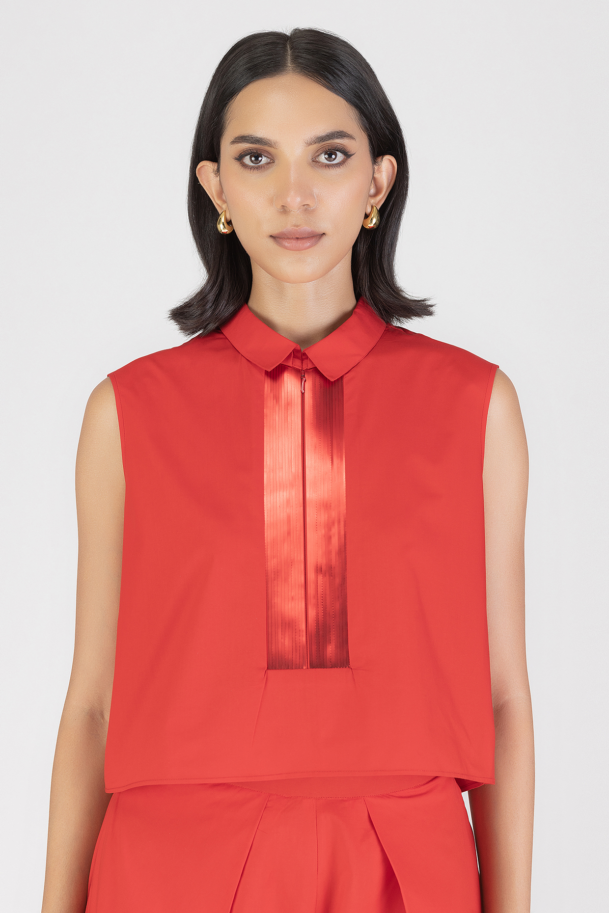Magma Poplin Crop Shirt by Amit Aggarwal at Pernia's Pop Up Shop