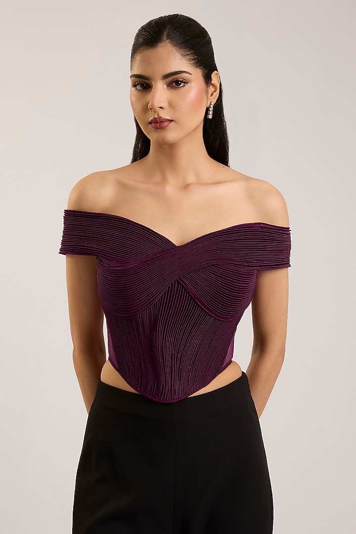 Black Chiffon Pant Set by Amit Aggarwal at Pernia's Pop Up Shop