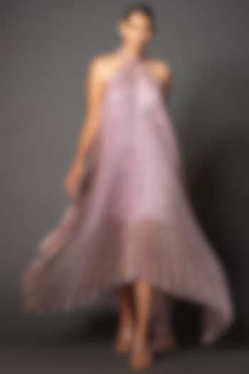 Lily Pink Halter Dress by Amit Aggarwal