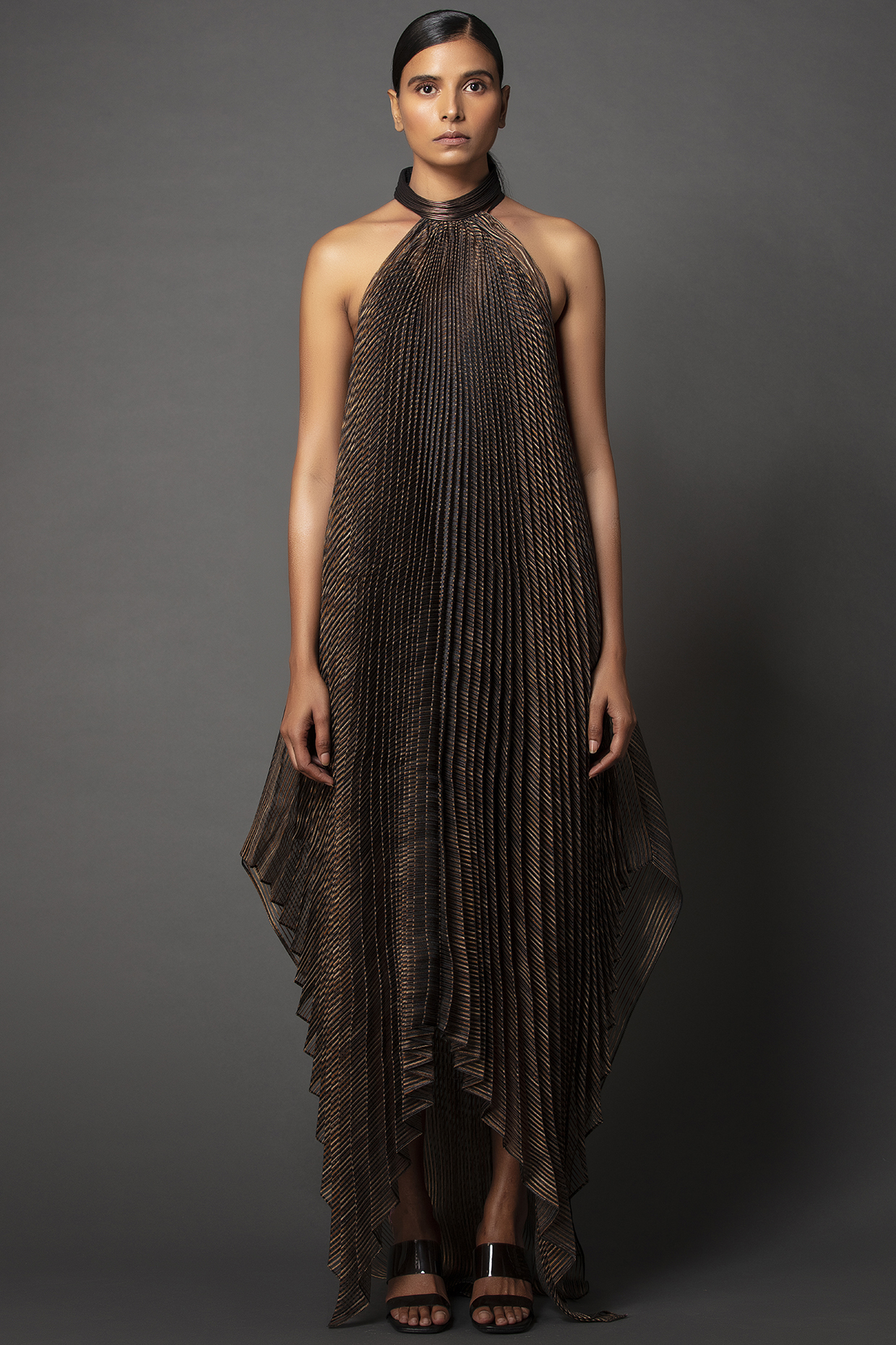 Black Halter Dress by Amit Aggarwal