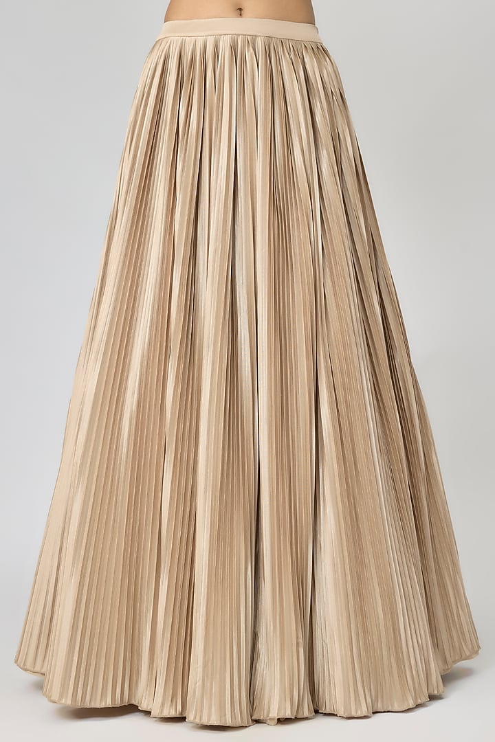 Sand Jersey Bridal Lehenga Set by Amit Aggarwal at Pernia's Pop Up Shop