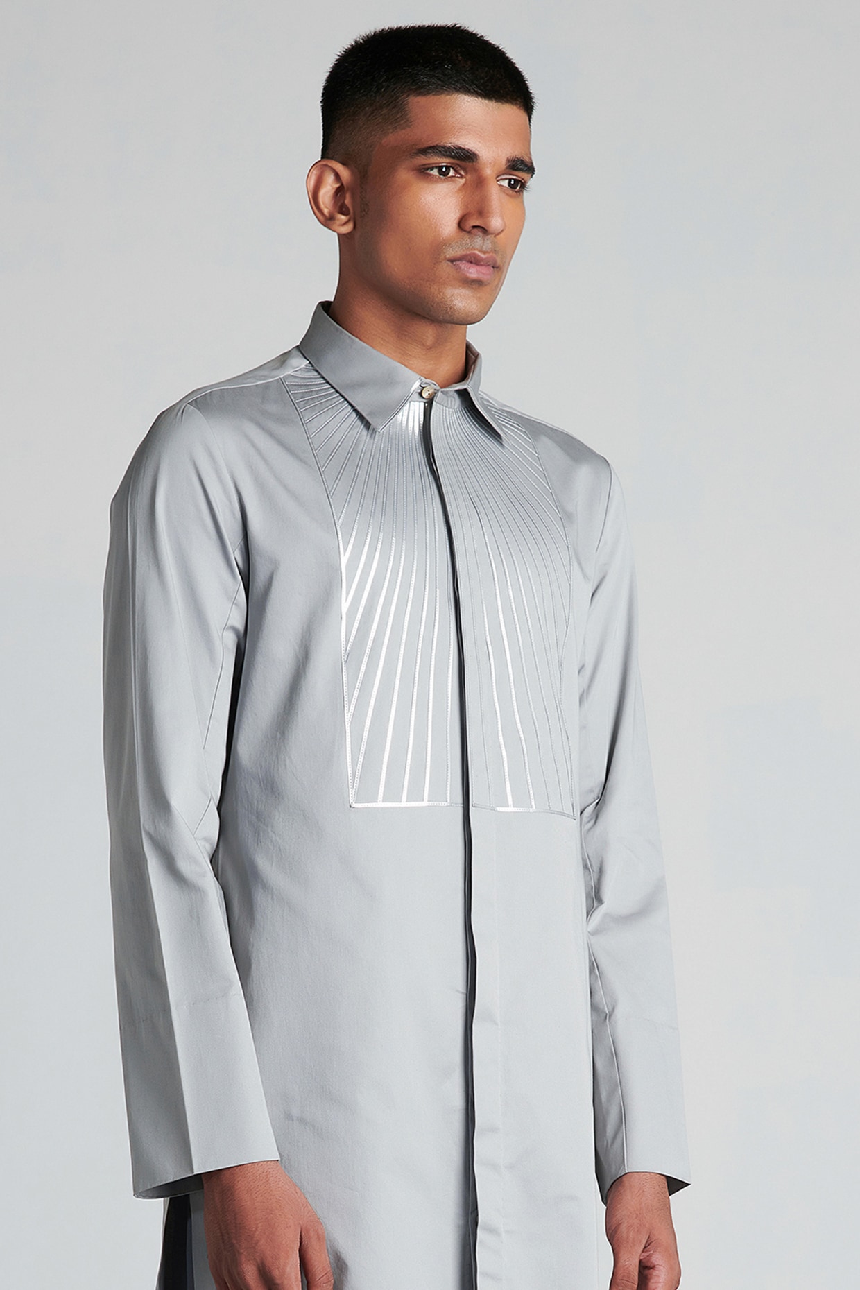 Longline dress shirt mens cheap