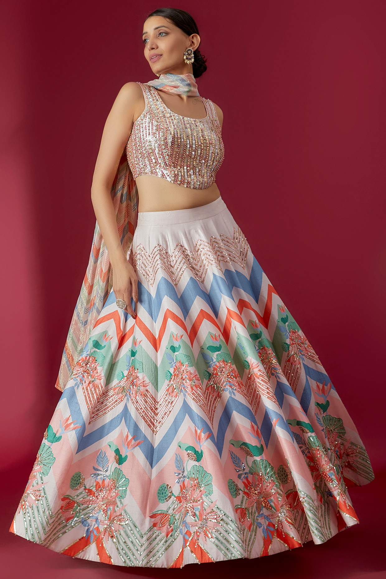 All the Floral Lehenga Inspiration You'd Need for Your Big Day - Check It  out Right Here | Floral lehenga, Indian dresses, Designer party wear dresses