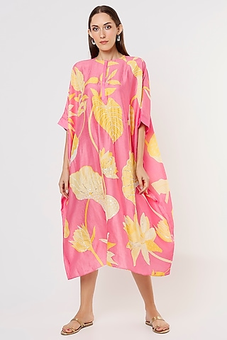 Pink Embroidered Tunic by Archana Shah