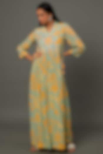 Multi-Coloured Printed Maxi Dress by Archana Shah