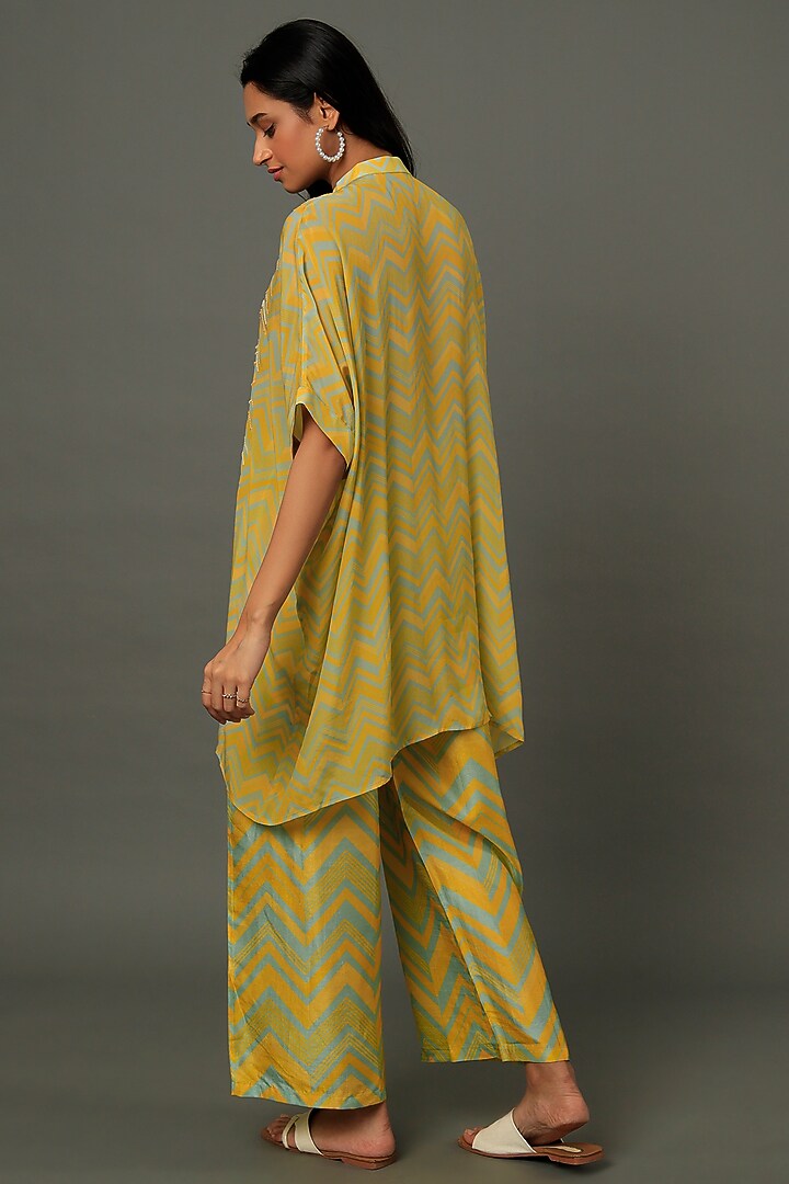 Green Printed Kurta Set by Archana Shah at Pernia's Pop Up Shop