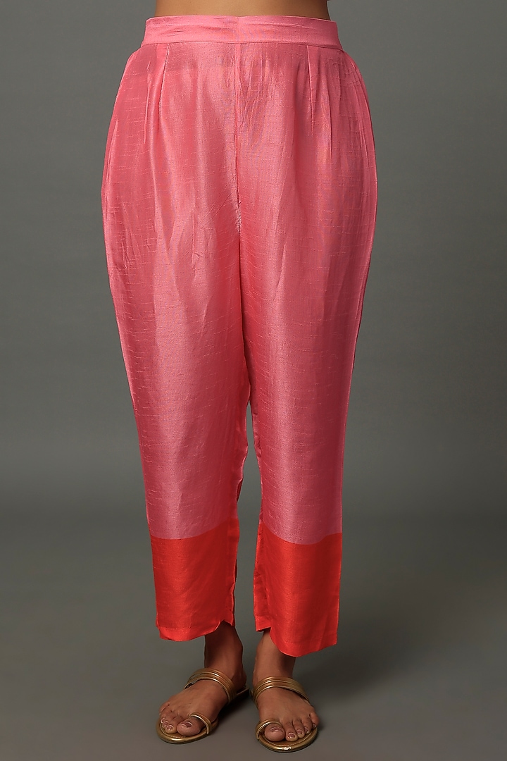 Pink Georgette Kurta Set by Archana Shah at Pernia's Pop Up Shop