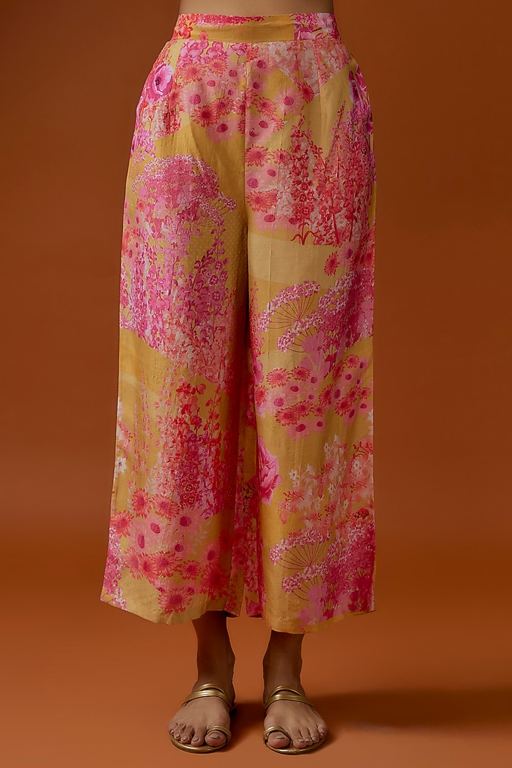 Multi-Colored Bemberg Crepe Printed & Sequins Embroidered Co-Ord Set by Archana Shah at Pernia's Pop Up Shop