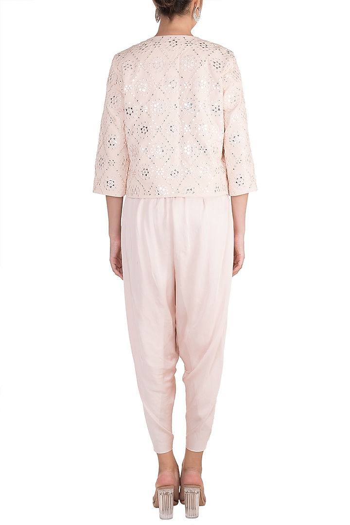 Pink Embellished Jacket by Aarti Mahtani at Pernia's Pop Up Shop