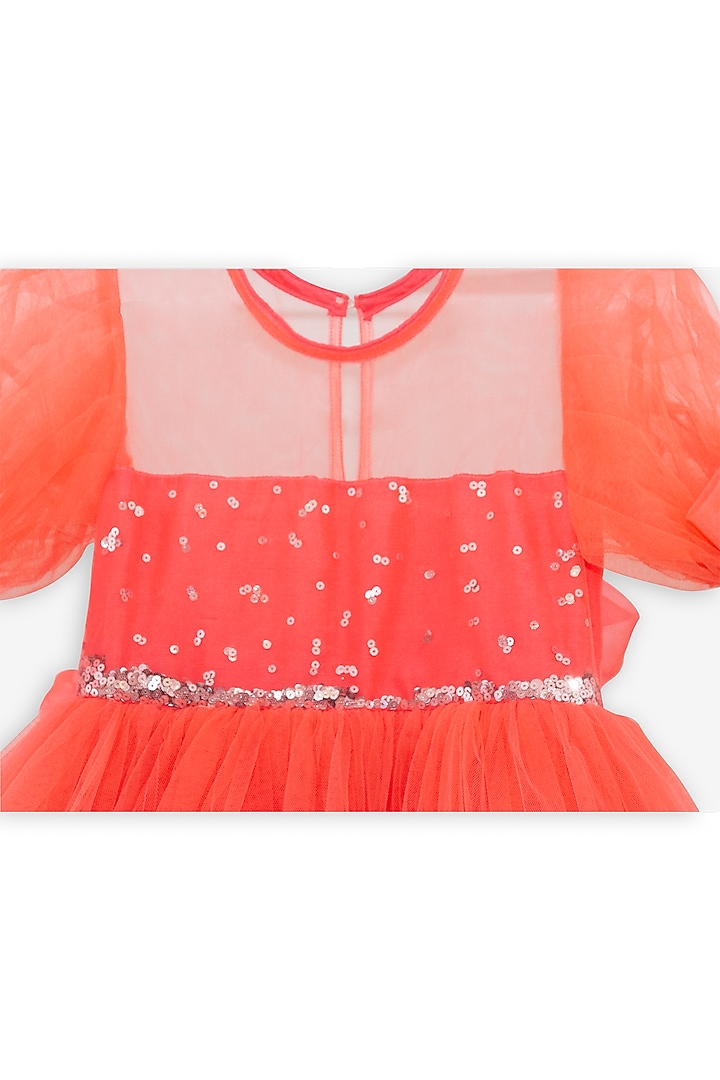 Pink Net Dress For Girls by Anaario at Pernia's Pop Up Shop