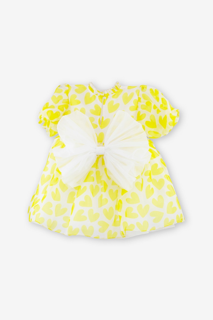 Yellow Organza Dress For Girls by Anaario at Pernia's Pop Up Shop