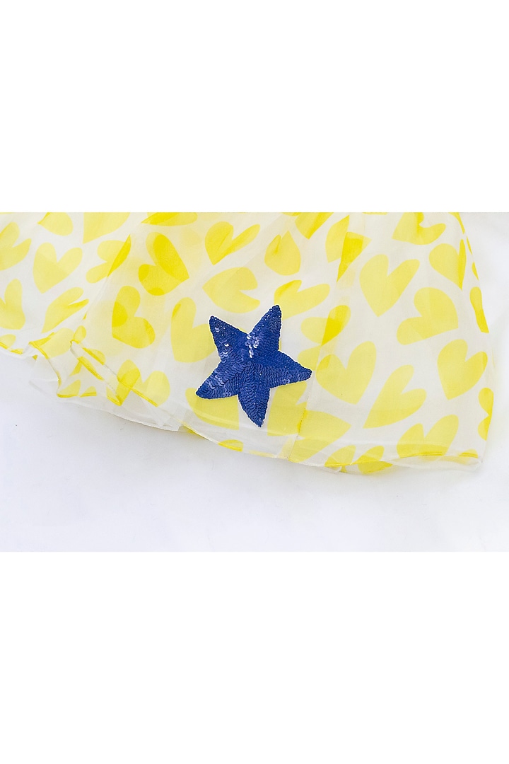 Yellow Organza Dress For Girls by Anaario at Pernia's Pop Up Shop