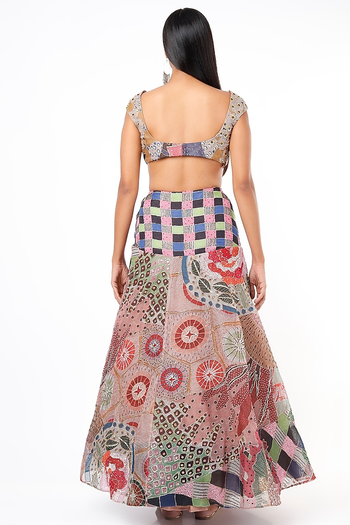 Multi-Colored Printed Skirt Set by Aisha Rao at Pernia's Pop Up Shop