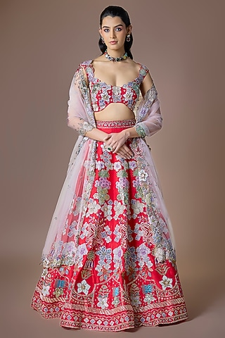 golden dress with red dupatta Gold Pakistani Bridal Dress in Gown and Lehenga With Red Dupatta UY Collection