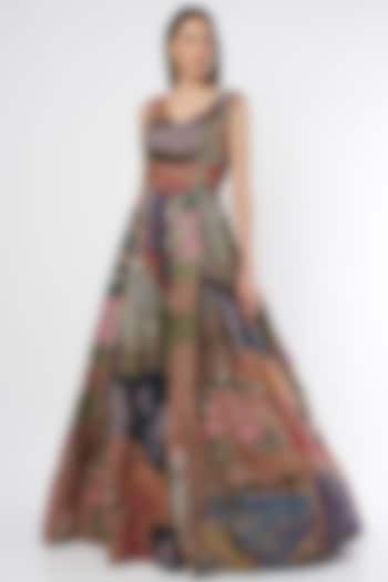 Multi-Colored Embellished Wedding Gown by Aisha Rao at Pernia's Pop Up Shop
