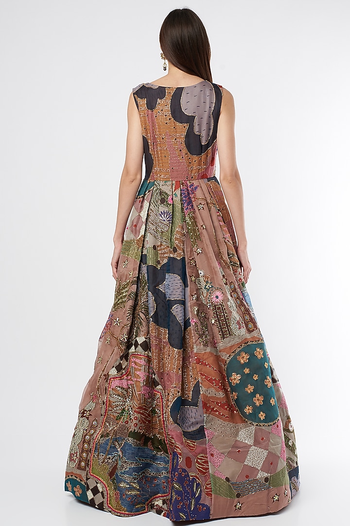 Multi-Colored Embellished Bridal Gown by Aisha Rao at Pernia's Pop Up Shop