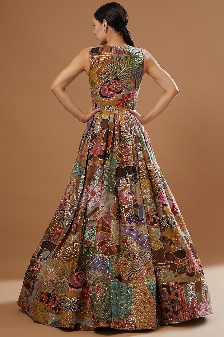 Yellow Embellished Wedding Gown by Aisha Rao at Pernia's Pop Up Shop