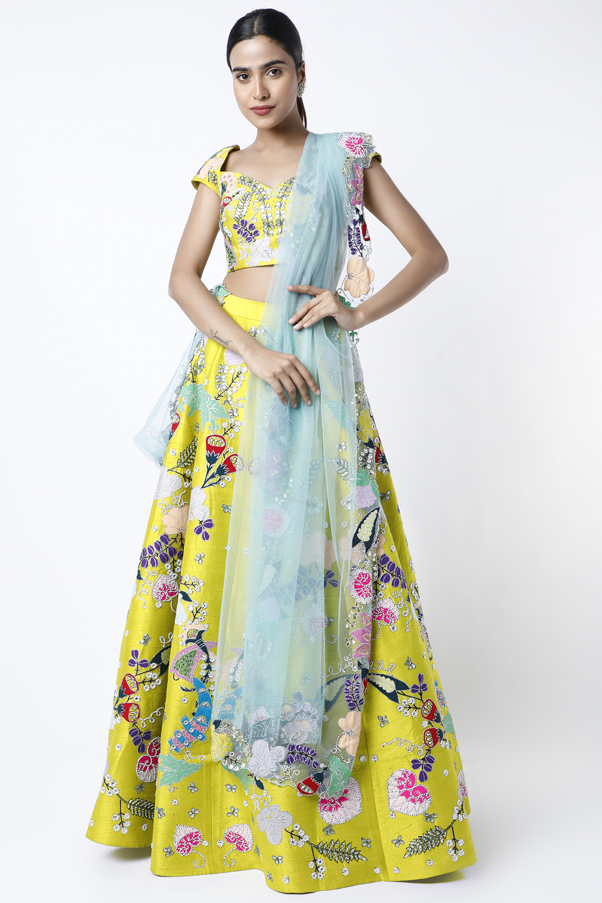 Limeline lehenga sale