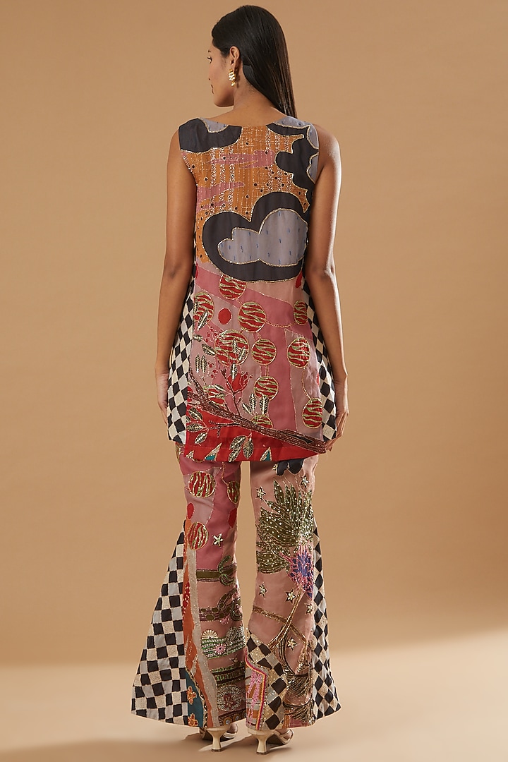 Black Printed Kurta Set by Aisha Rao at Pernia's Pop Up Shop