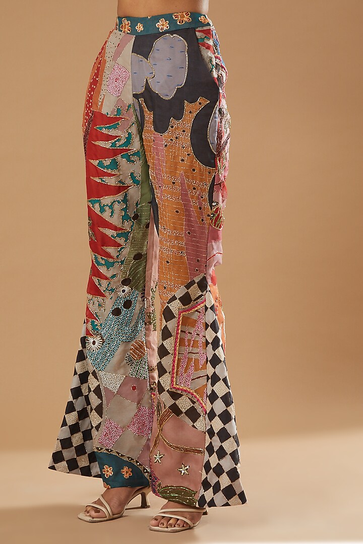 Black Printed Kurta Set by Aisha Rao at Pernia's Pop Up Shop