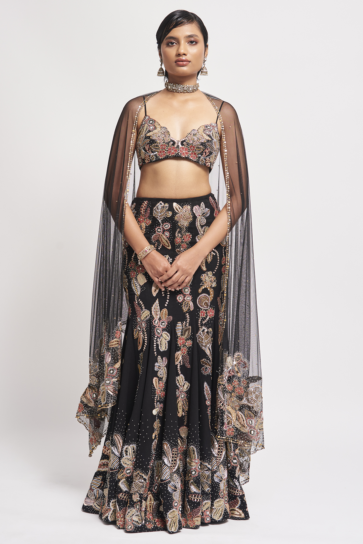 Bridal lehenga with tail new arrivals
