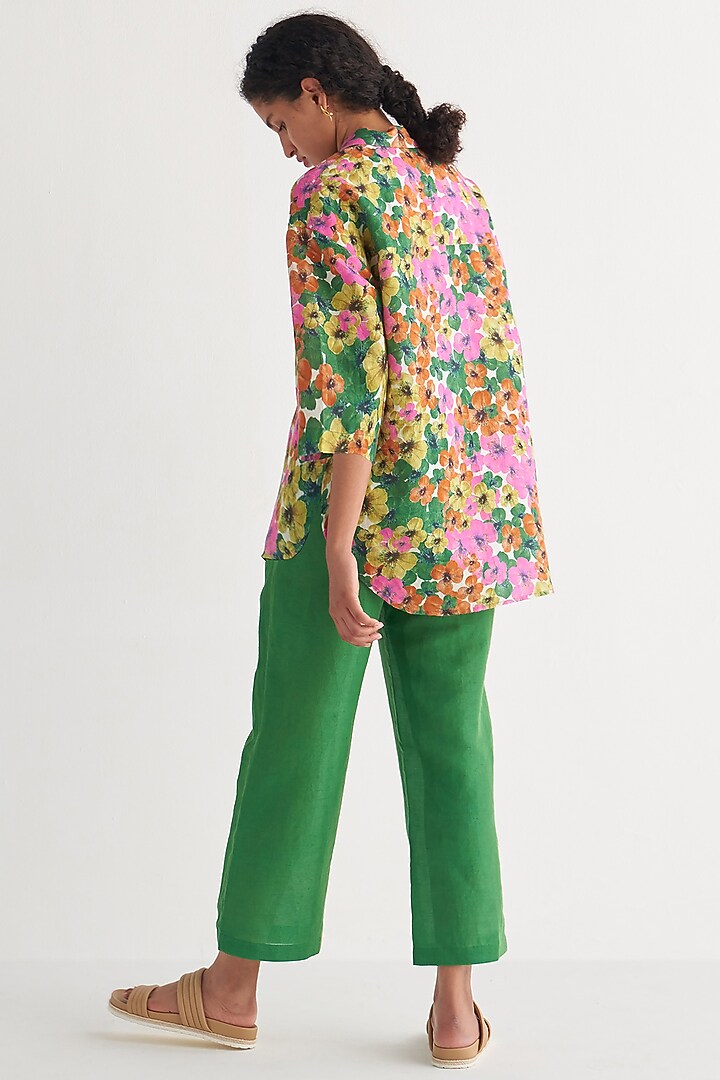 Multi-Colored Pure Cotton Digital Printed Co-Ord Set by Shivani Bhargava at Pernia's Pop Up Shop