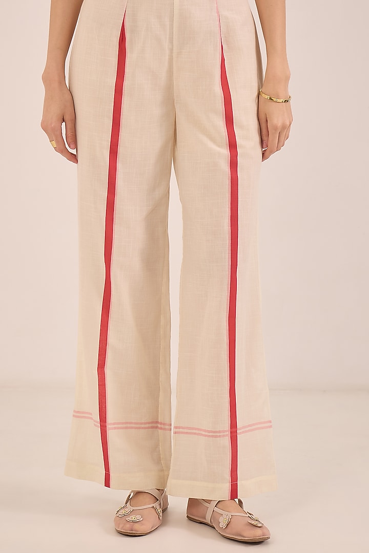 Beige Cotton Co-Ord Set by Shivani Bhargava at Pernia's Pop Up Shop