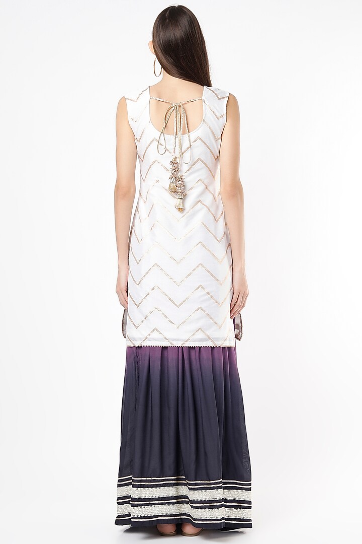 Purple Shaded Embroidered Lehenga Set by Aarnya by Richa at Pernia's Pop Up Shop