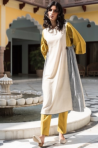 Multi Colored Handwoven Dress by Aavidi