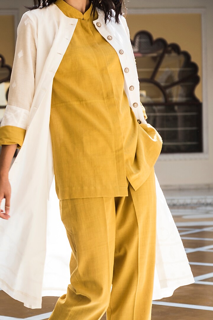 Turmeric Yellow Dyed Pants by Aavidi at Pernia's Pop Up Shop