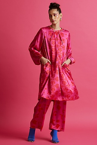 Fuchsia Printed Co-Ord Set by Aavidi