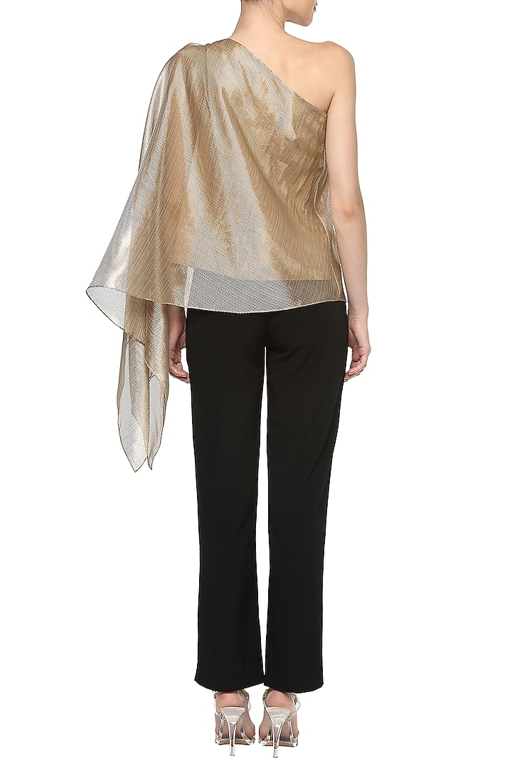 Copper one shoulder top available only at Pernia's Pop Up Shop.