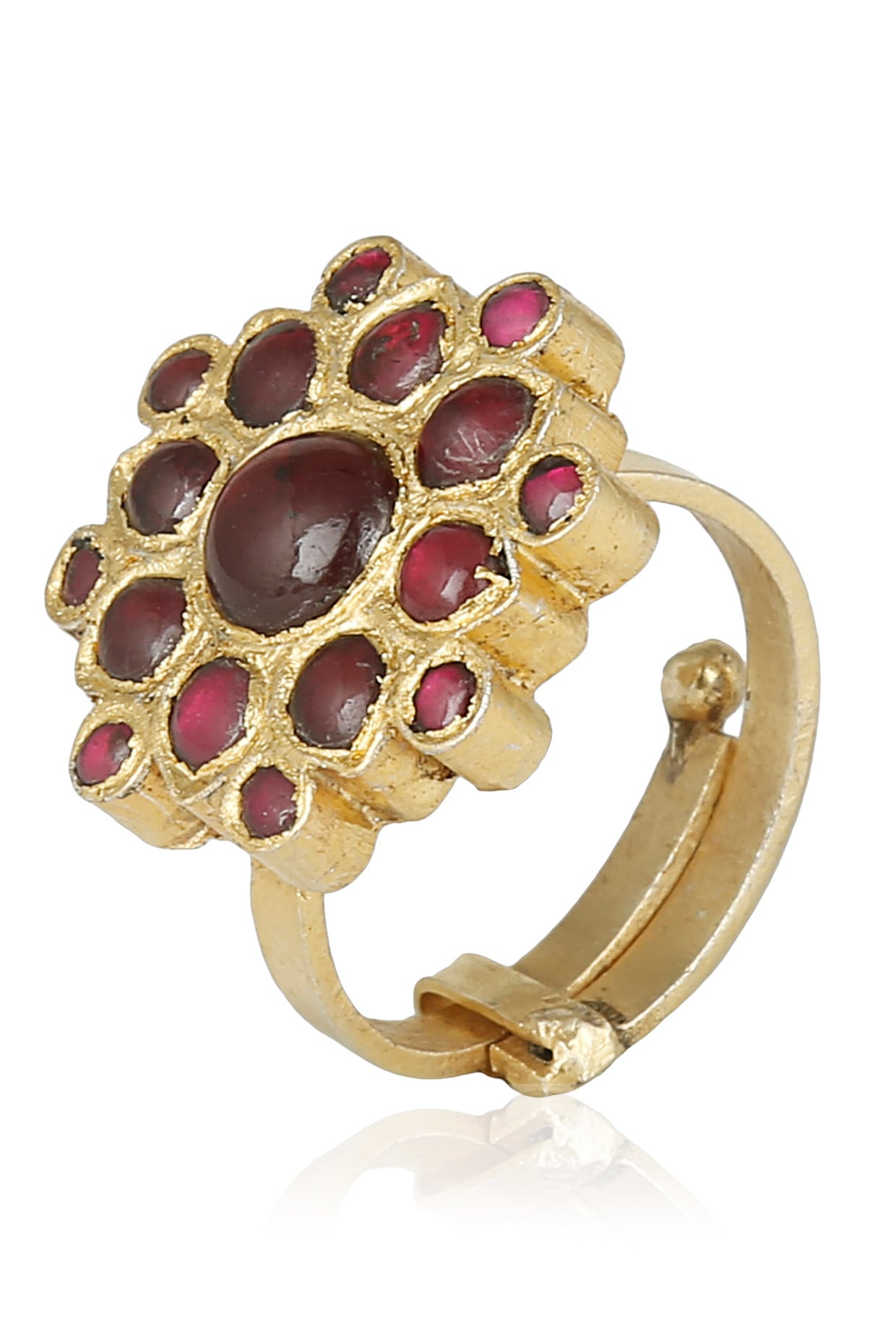 Traditional Gold Model Finger Rings In Artificial Jewellery with Kemp Stones  Online F22983